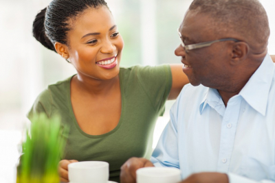 caregiver with elder man